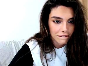 Süße Shemale solo Webcam Masturbation