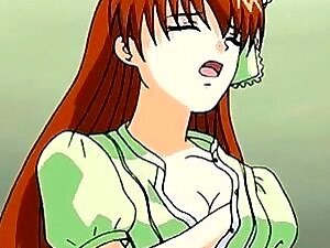 Lesbische Hentai-Nubs nässen von einem Dildo-Fick