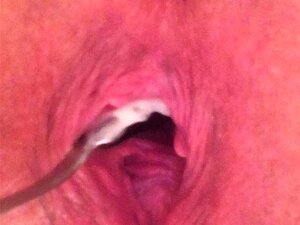 Masturbation und Zahnbürste! Nahaufnahme Muschispiel