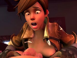 Overwatch - Tracer bekommt eine Creampie
