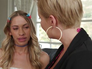 NewSensations - Big Tit MILF Ryan Keely Fucks Tiny Tit Cutie Khloe