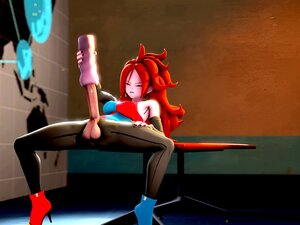Android 21 Futa Masturbation