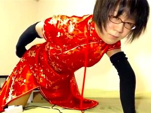 crossdress & maschine, chinesisches kleid crossdresser sex