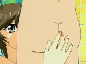 Hentai-Muschi wird im Badezimmer gefingert, bevor heißer Sex beginnt