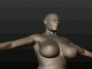Großer Arsch und Titten 3D