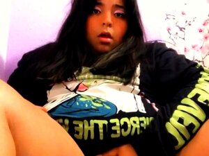 Heiße brünette reife Webcam-Masturbation