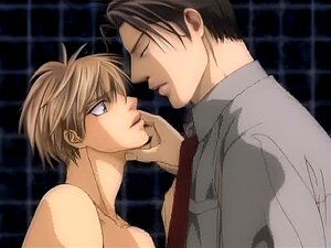 Nackter Hentai-Typ wird verarscht