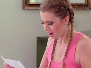 Milf Kendra James geeft haar stiefdochter Jill de laatste les. Jill
