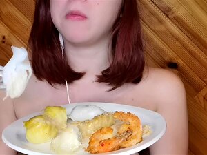 asmr mukbang uvula chinois