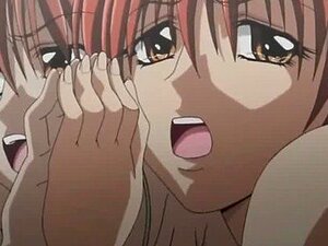 Fantastiska anime-brudar suger styv kuk