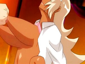 Ebony Hentai bekommt eine Tittenmassage