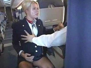Air Stewardess HJ und BJ Mile High Club,