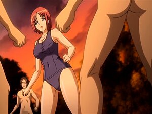 Hentai Rothaarige wird im Freien erwischt und durchgevögelt