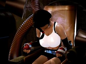 Tauche ein in die Verwandlung von Tifa, wenn sie ihren Gelüsten in