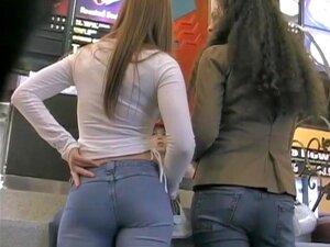 Tussi mit leckerem Arsch wird auf dem Supermarkt gefilmt, sie hat