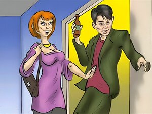 Reife stiefmutter, Ihr Junge und oh ... stiefvater! Animation!