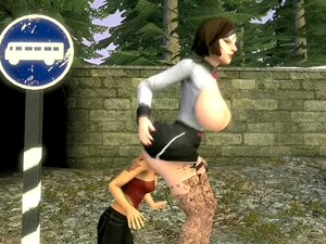 eine Sequenz von Anal-Vore-Clips, die auf Tiefer und Tiefer