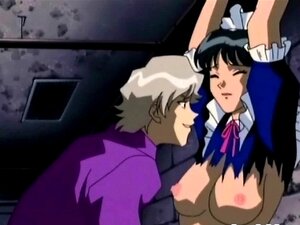 Seil-Anime-Dreier mit Dildo-Muschi. Seil-Animes-Dreier mit