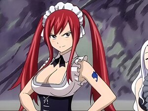 Schau dir Anime an: Erza Scarlet wird jetzt der Arsch versohlt (von