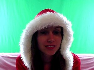 Webcam-Mädchen, freche Miss Claus, Masturbationsshow