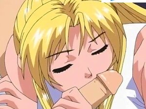 Blonde Schulmädchen bläst dicken Schwanz