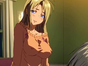 Hentai busty Milf befriedigt jüngeren Typen. Hentai busty Milf
