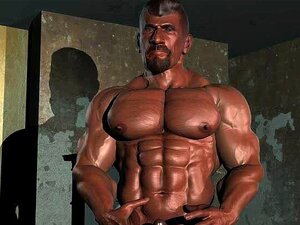 3D-Schwule mit großen Schwänzen und Muskeln!