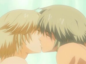 Japanisches Hentai-Schwulen-Doggy-Style gefickt. Japanisches