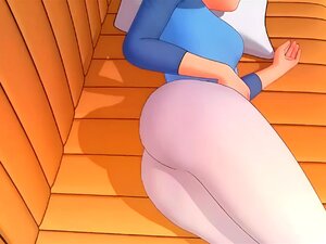 Brünette spritzt auf hentai