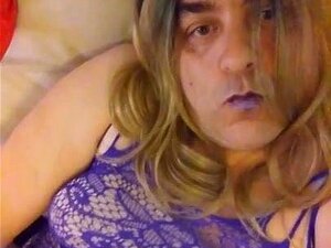 TS Cristy Purple Passion Cumshot