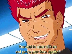 Anime-Mädchen wird gangbangt